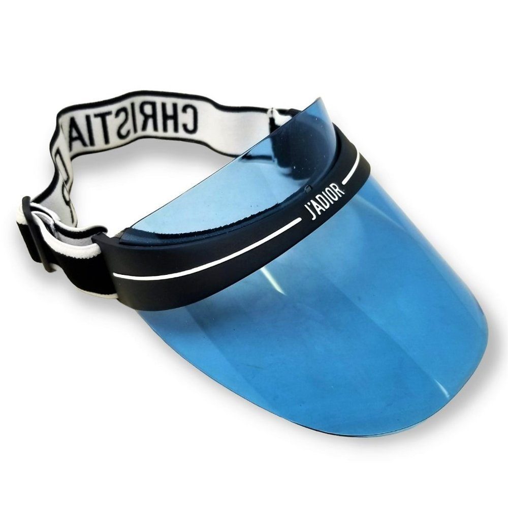 DIOR DiorClub1 New Authentic Sun Visor J0F Black White Blue